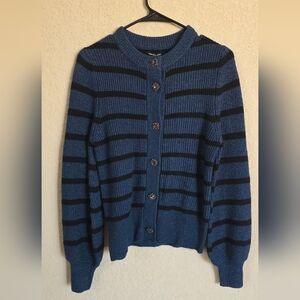 NWT Who What Wear Striped Cardigan Sweater Size S